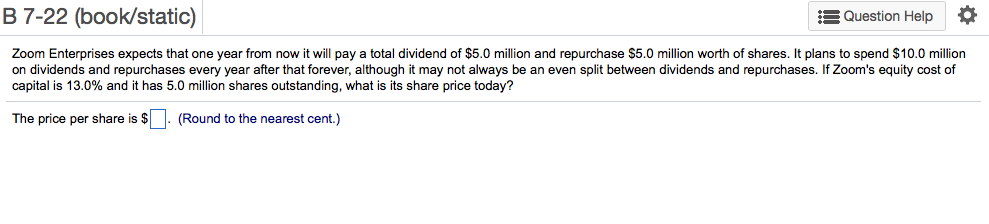 Zoom Enterprises expects that one year from now it will pay a