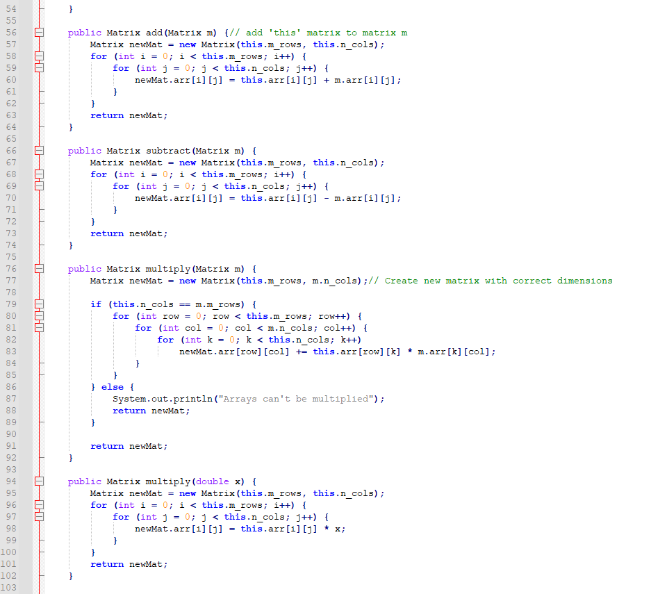 to improve this code. Please use the line numbers 1 2 3
