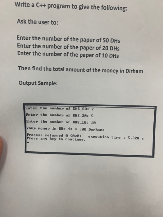 solve it pleas Write a C++ program to give the following: Ask