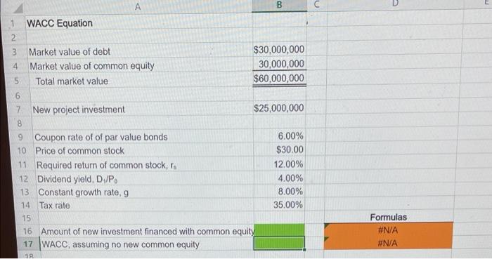 need help last answer was wrong .. A B n WACC Equation