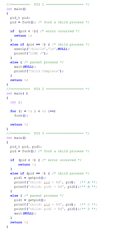 //Operating System Logic// Based on the code below, Please answer the questions