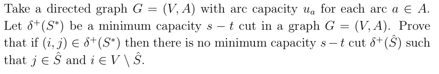 Thanks! Take a directed graph G = (V, A) with arc