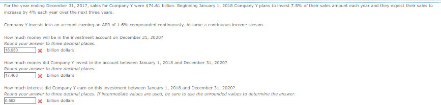 Calculus Help Please ? Round to three decimal places. Was wondering why