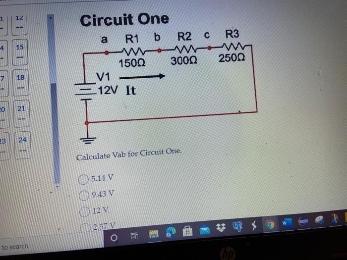 B R1 1.450 R2 11 34.7KA 5V It R3 150002 In circuit