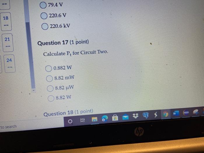 R3 d 1752 In Circuit C. what is the measured value of