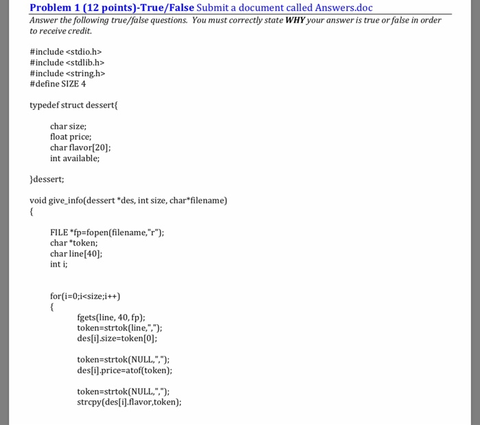  True/False in C Language. Please say whether its true or false