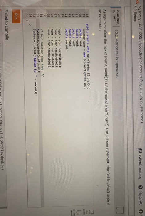  My library > CSE 1223: Introduction to Computer Programming in Java
