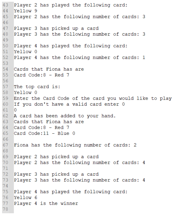 players) Game Materials: - There are 40 cards in the pack in