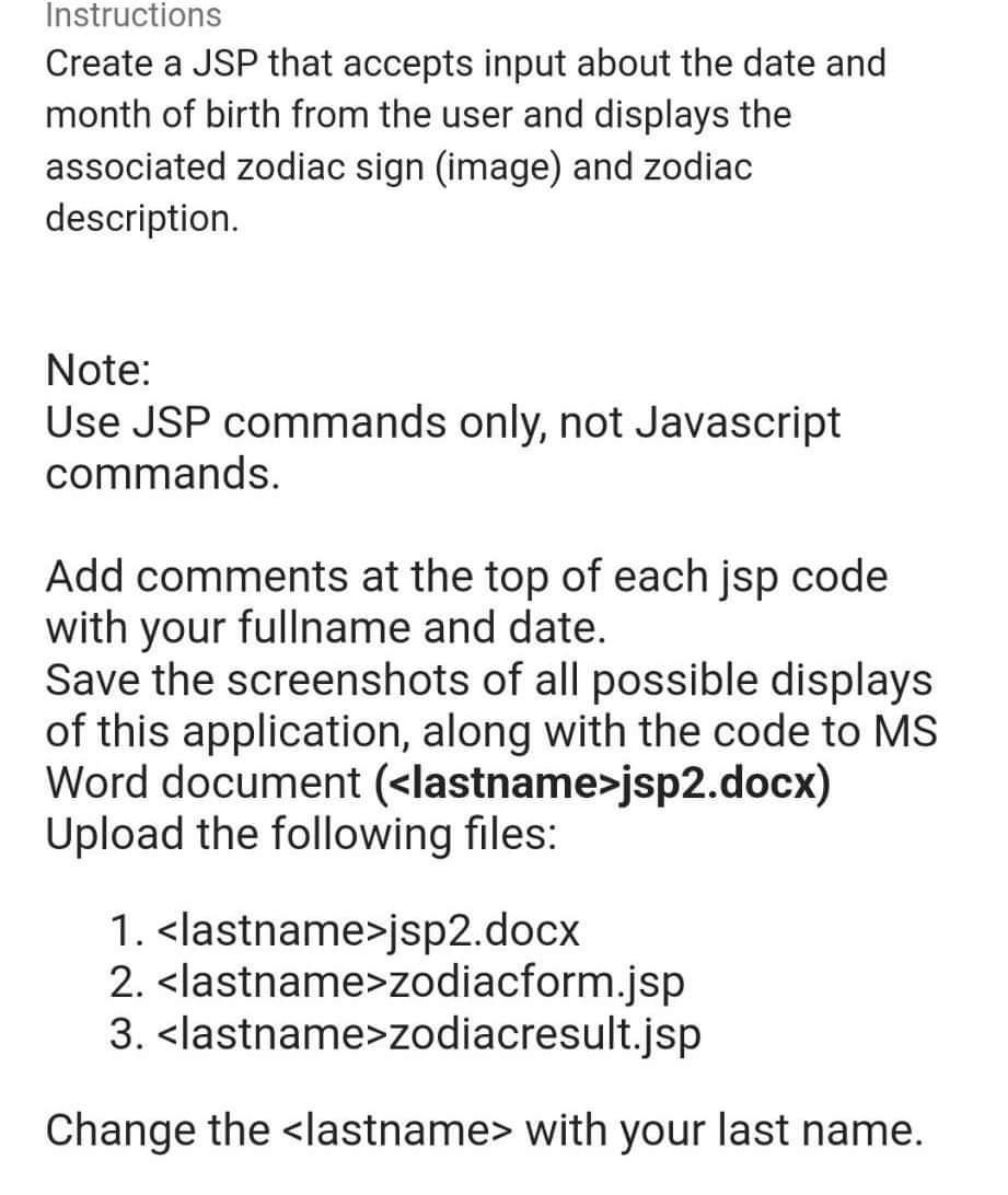 USE ECLIPSE FOR THIS There is a two JSP File the one