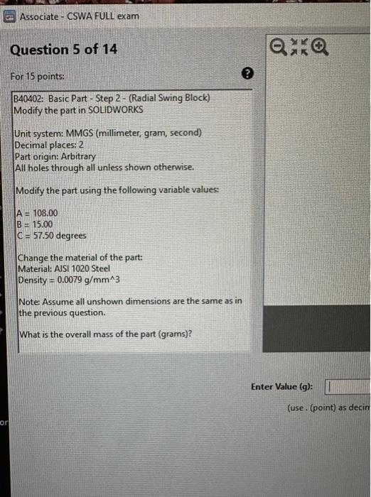  B40402: Basic Part - Step 2 - (Radial Swing Block) Modify