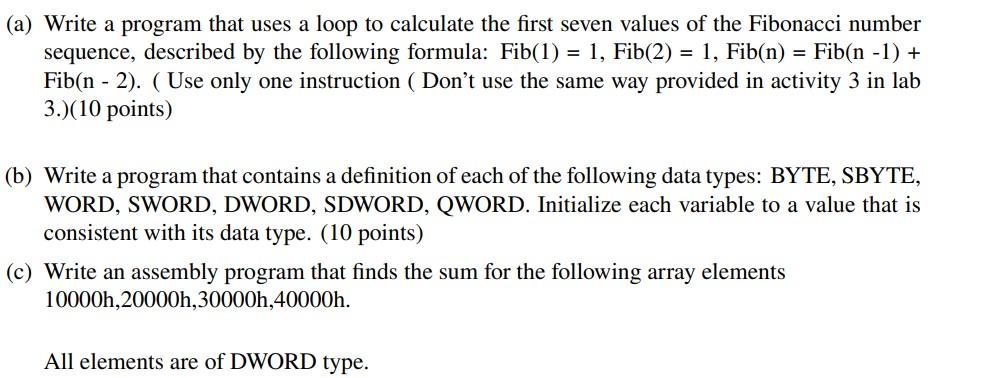 Please write in assembly using x86 processor and MASM editor. Write the