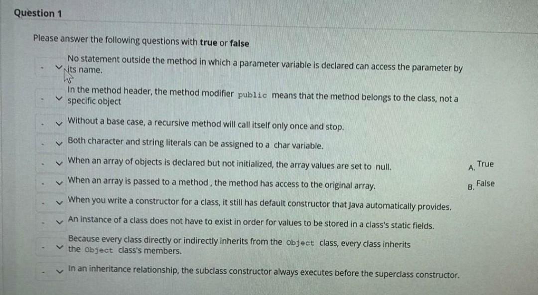  please answer all questions..thank you Question 1 Please answer the following