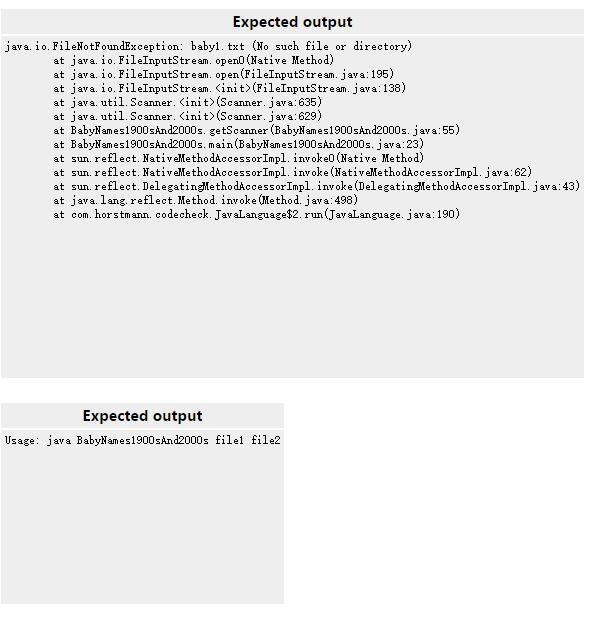two list:, one from the 1900 to 1909 and one 100 years