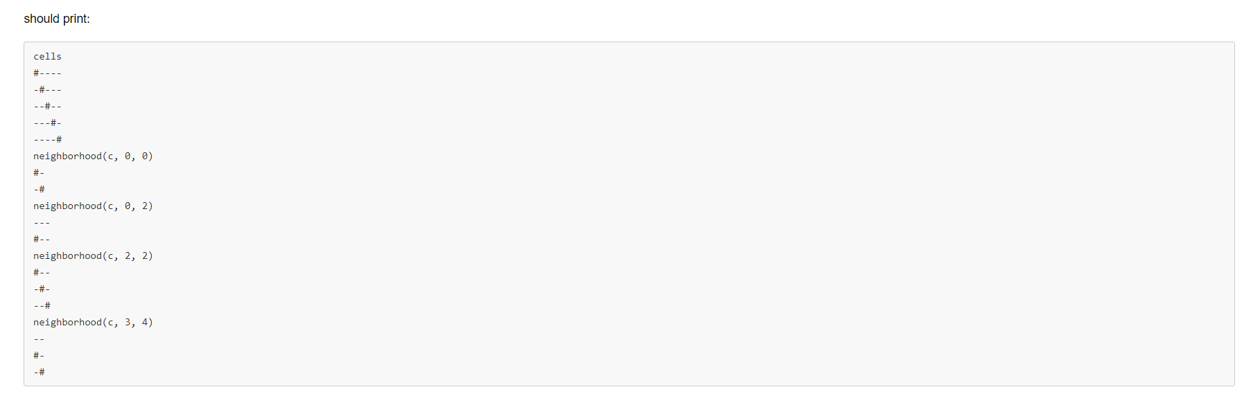 those for the 1-dimensional version) 1. Any live cell survives into the