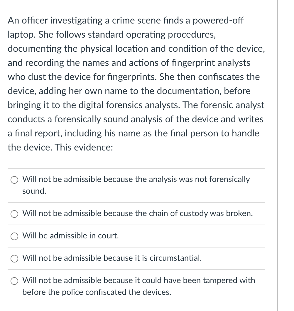 hears shots fired inside. Is this direct or circumstantial evidence that John