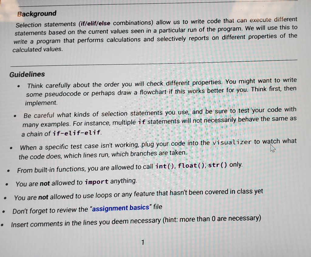 I want this code to be written in Python 3 Background Selection