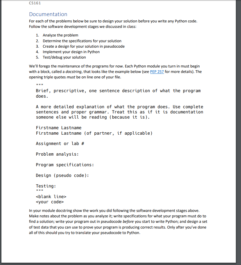  Code for the LAB def get_and_strip_number(s): """Requires: -- string s consists
