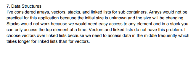 be coded using C++. The design should look something like the following