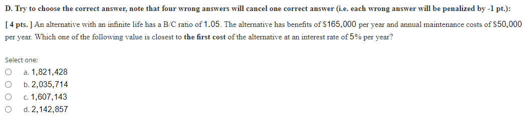 D. Try to choose the correct answer, note that four wrong