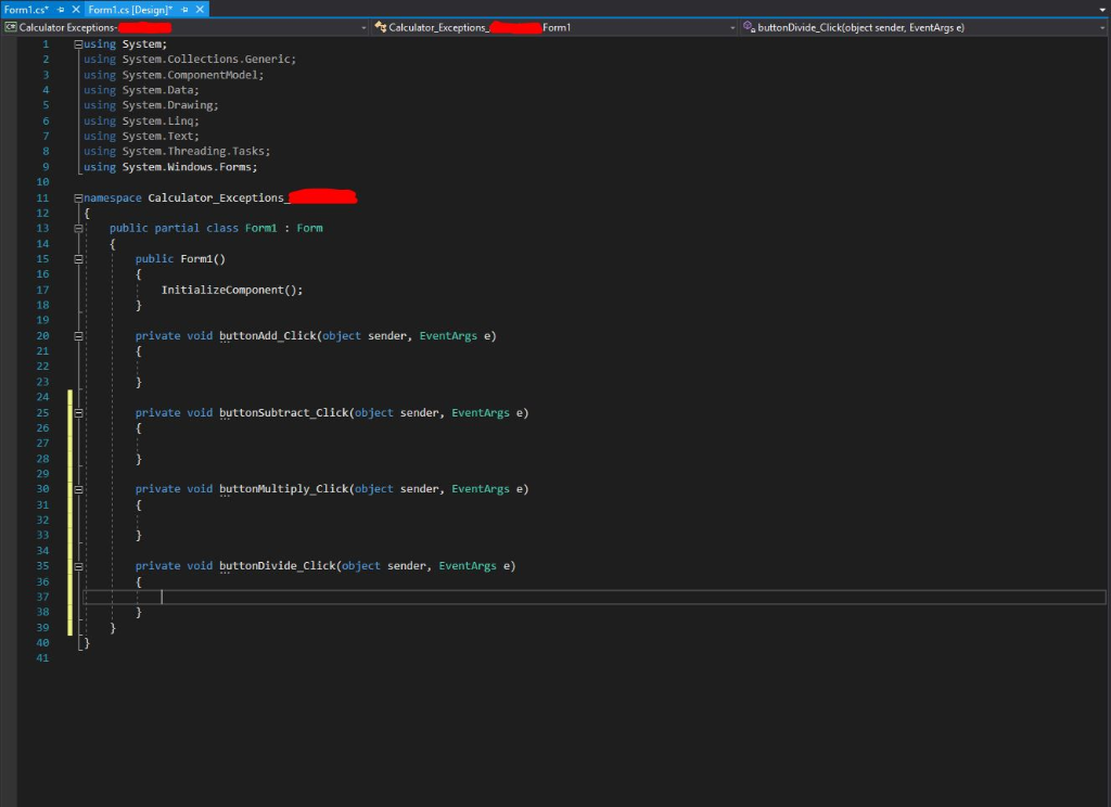 user and either add, subtract, multiply, or divide the first number by