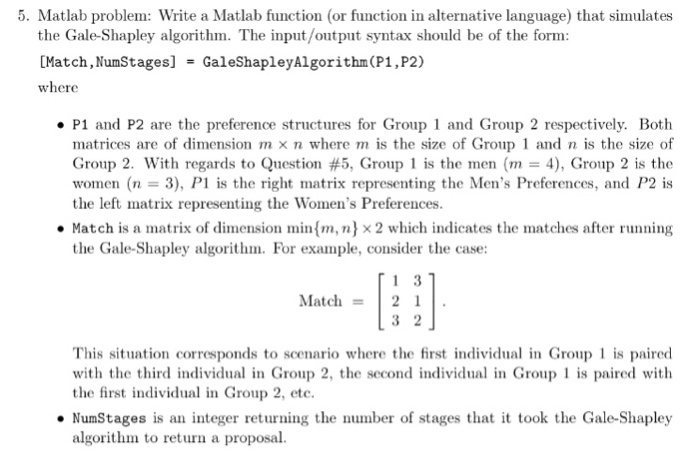 Please write code in matlab 5. Matlab problem: Write a Matlab