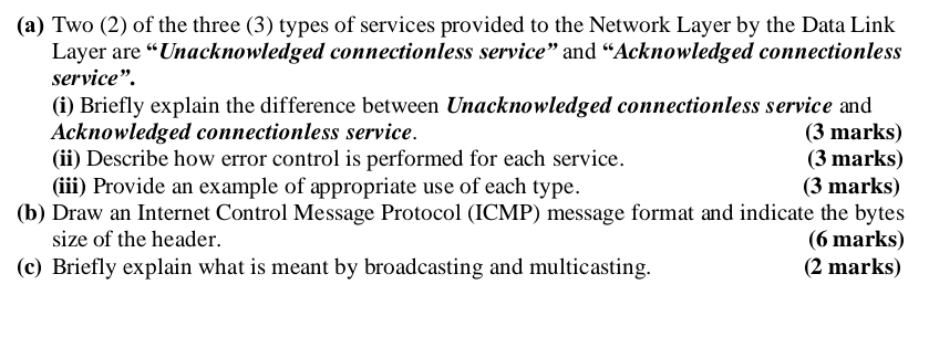  (a) Two (2) of the three (3) types of services provided