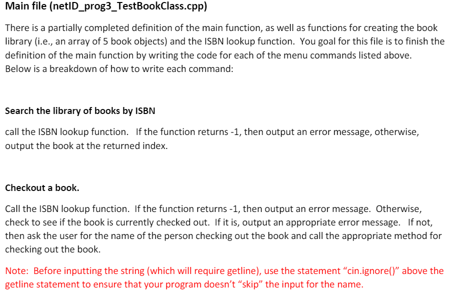 in. Book library[SIZE]; //Populate our library with sample books. populateBookArray(library); /* *************************************