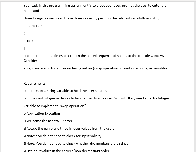 How to solve using C# (visual studio) Your task in this programming