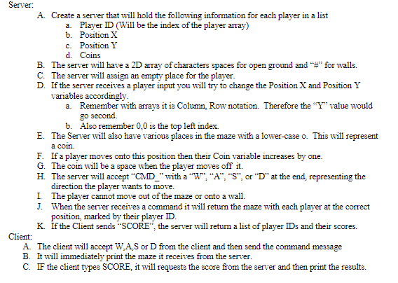I'm trying to set up a TCP Server/Client System to run a