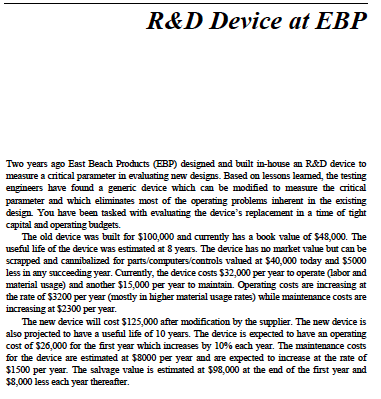 Equipment replacement cost comparison with unequal lives. Continuing demand requires care- ful
