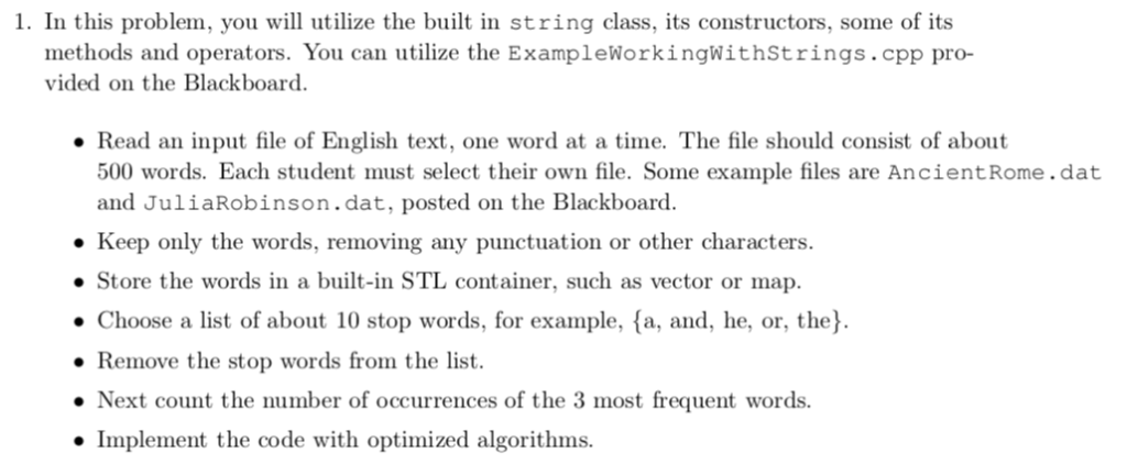C++ Programming This is the code for exampleworkingwithstrings.cpp This program demonstrates STL