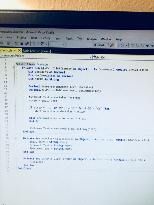  Copy of Commission Solution folder: Question: 