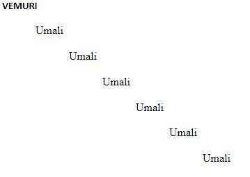 Q : TASM program to print the string 10 times, and left