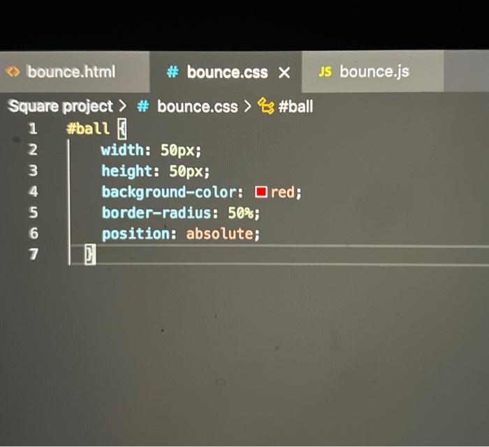 we mouse over the element, changetit's instead. Square project & bounce.html 12345678910