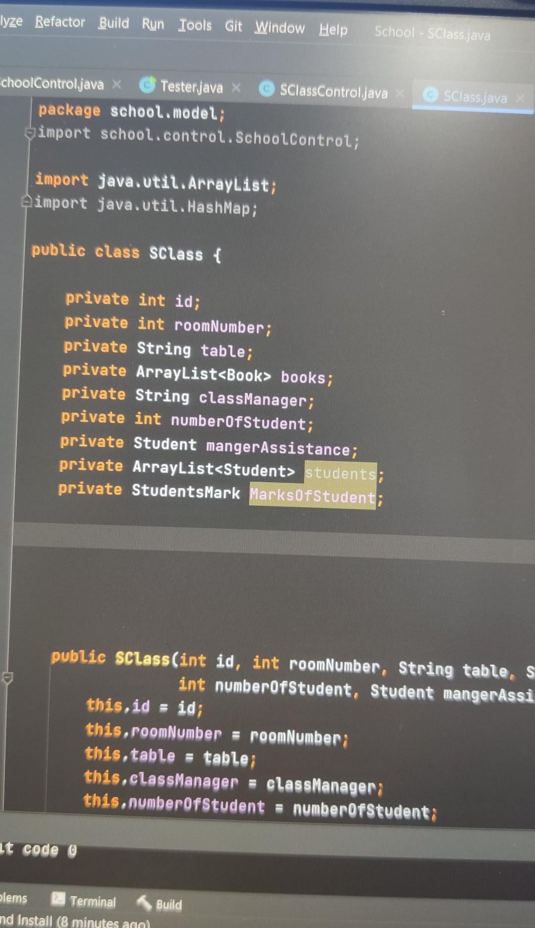  i need solution for thes task school control : level and