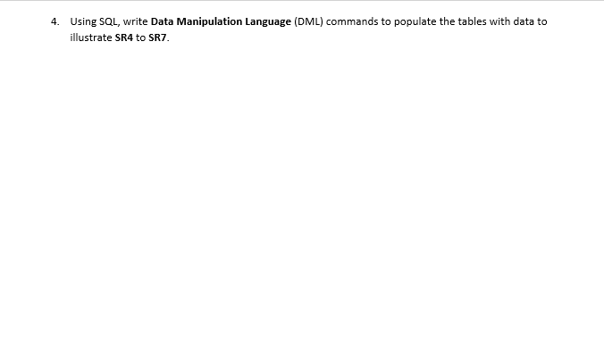 database management system (DBMS) for "Bank X" to store details about their