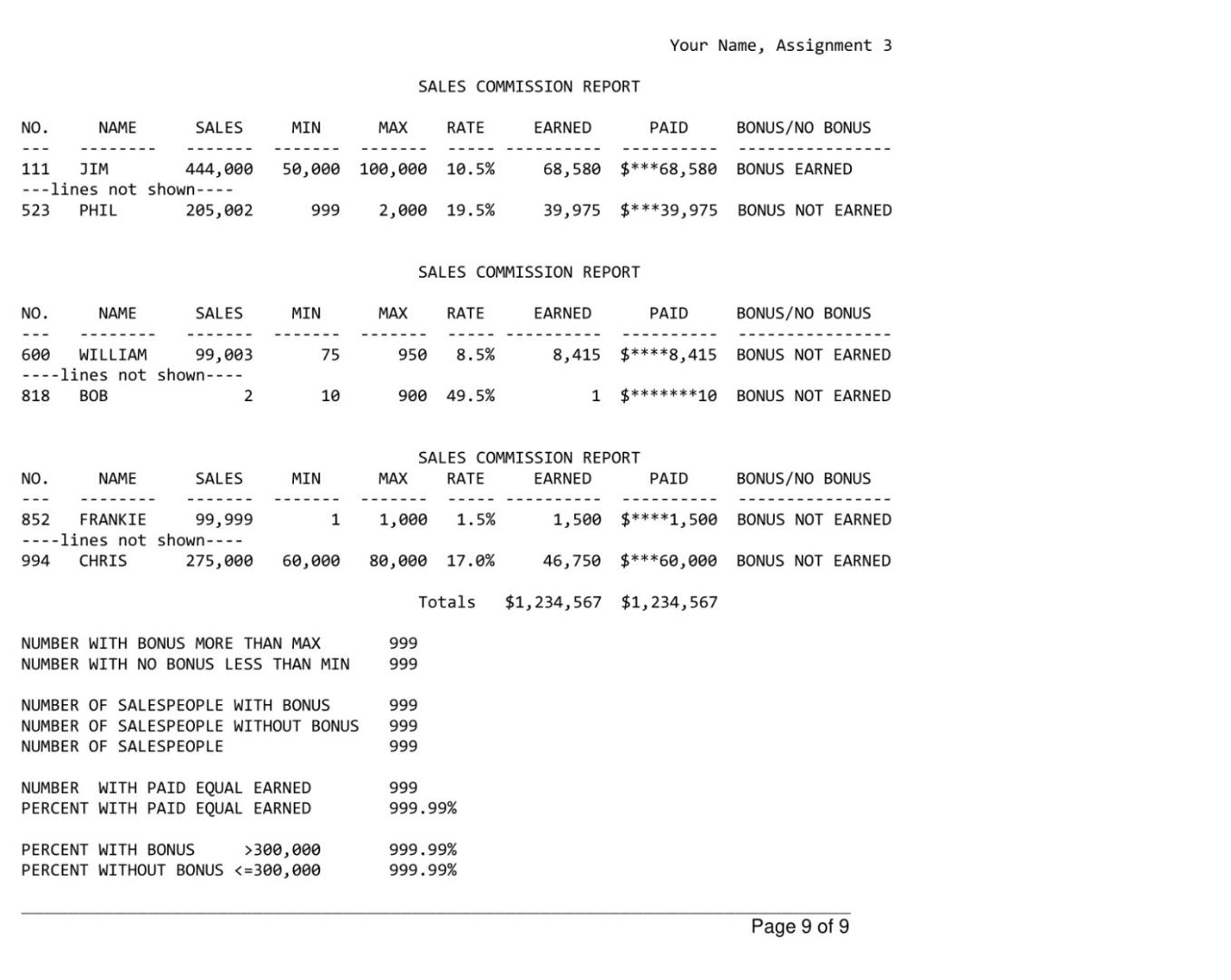  Mainframe I - Assignment 3 Instructions Copy COBOL.LOADLIB to you userid