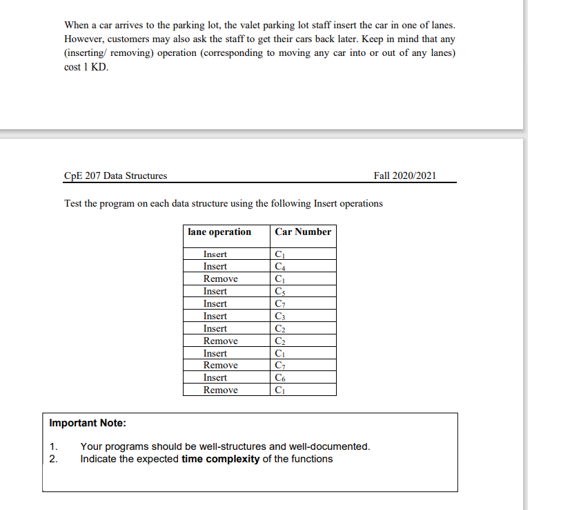 MAX = 5; private int size; public ArrayParkingLane() { car = new