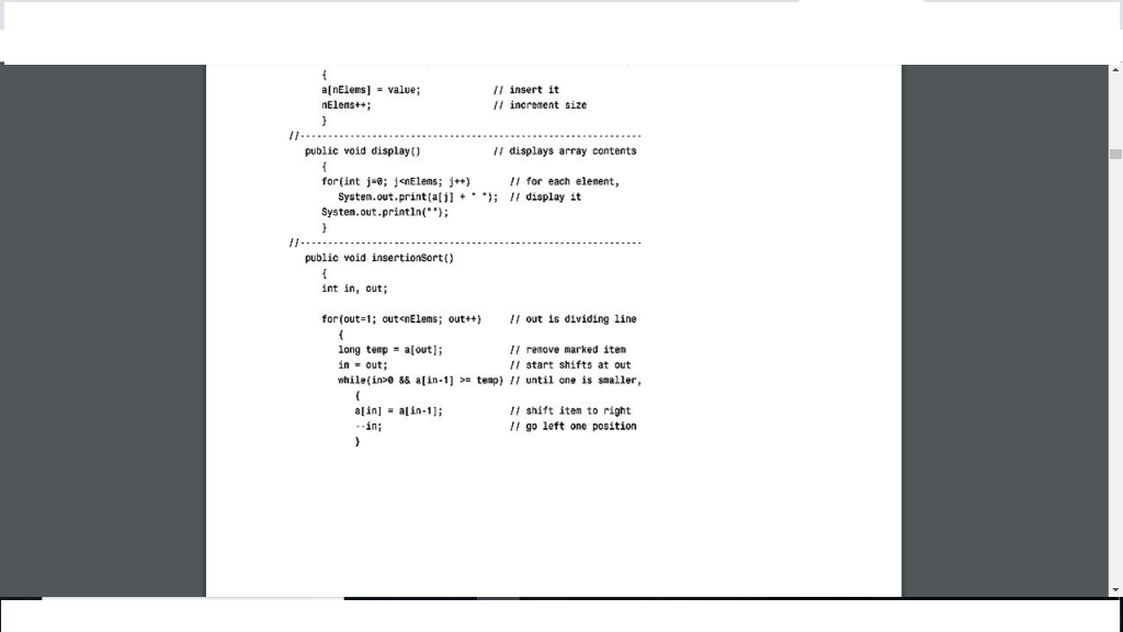 so it counts the number of copies and the number of comparisons