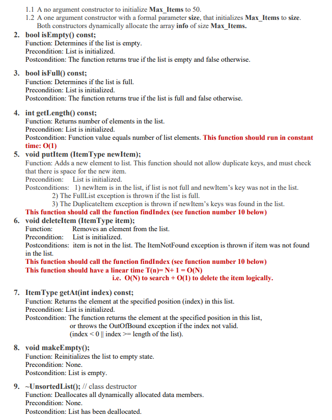 Unsorted List as a Generic ADT. Objectives: - Practice the array-based implementation