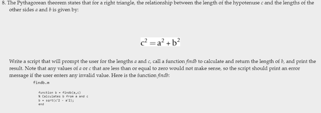 Write a script that will prompt the user for the lengths a