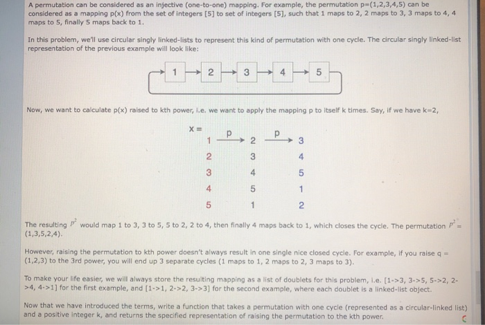  python3 A permutation can be considered as an injective (one-to-one) mapping.