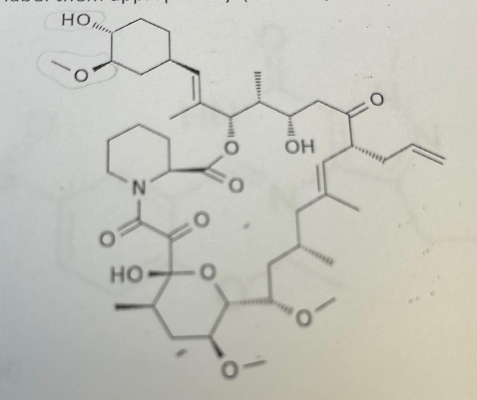  Circle all functional groups and label them. 