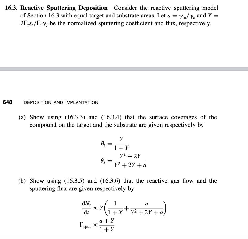 need all parts for this problem, solved, and need equations 6.3. Reactive