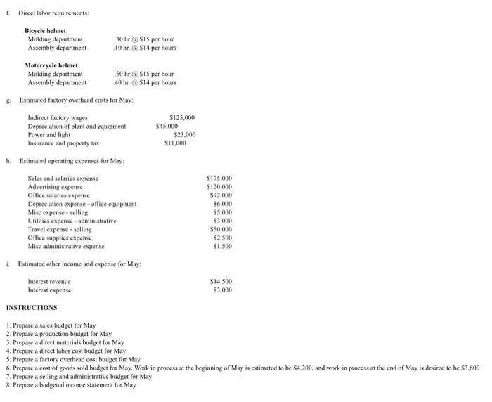 1,2,3&4 just I want answer 5,6,7,&8 thanks Problem Templates The budget director