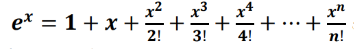 Using the series expansion, Write the C code that calculates the