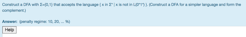 regime: 10, 20, Help