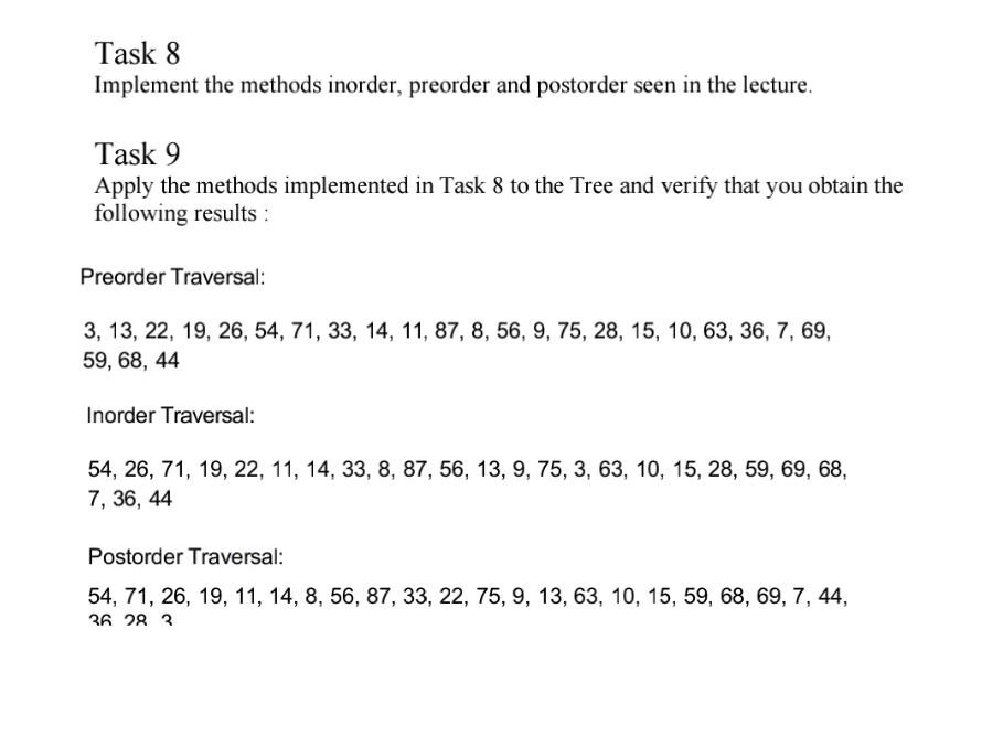 Node \{ int data; Node left; Node right; public Node(int data)\{ this.data=data;