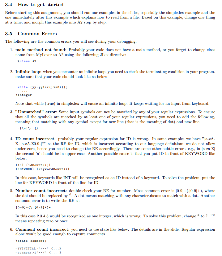 for Tiny language. Please note that in this assignment we don't need