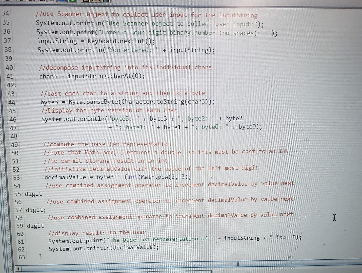 this I keep getting 3 errors Lab 3 Part 1 Problem to